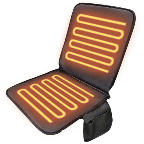 Cojín Calentador Para Asiento,Plegable con Conexión Eléctrica - Almohadilla Térmica Para Sillas Exteriores,Para Hogar Dormitorio Camping Adultos Personas Mayores