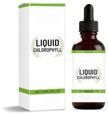 Chlorophylle liquide, 2 fl oz, pour le soutien de l'énergie et de la digestion, avec saveur de menthe pour femmes et hommes,1PCS