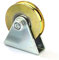 feedal 38 mm U-Nut-Rad, robuste Stahlrolle für Scheunentür, Kugellager, Schiebetorrolle, Rollen mit Halterung, Arbeitskapazität 100 kg (U-Rille)