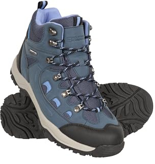 Mountain Warehouse Adventurer Womens Boots - Waterproof Rain Boots, Synthetic & Textile Walking Shoes - For Spring Summer, Hiking & Trekking Navy Adult Shoe Size 5