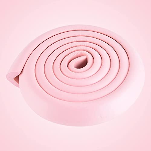 L-formad babysäkerhet skrivbordsskydd kantremsa, roving kant skyddsremsa, babysäker, barnskydd stötfångare möbler kant hörn anti-kollisionsremsa (2 m / 79 tum, rosa)