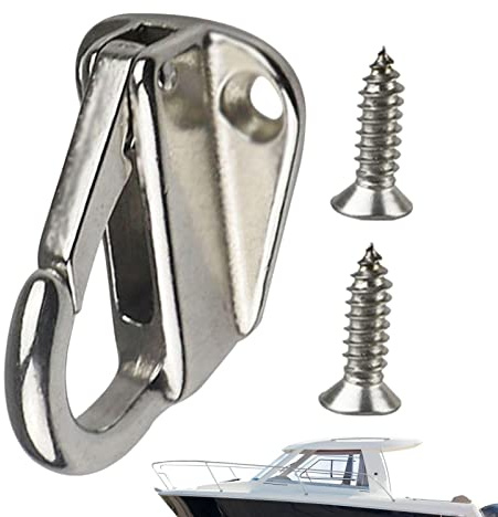 Youding Gancho de acero inoxidable 316 para abrigos marinos, gancho pesado, ganchos de resorte, accesorios para barcos, ropa, abrigos, ganchos de grado marino, accesorios para barcos