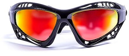 OCEAN AUSTRALIA Schwimmende Sonnenbrille für Wassersport, polarisiert, Kitesurf, glänzend schwarz, Einheitsgröße