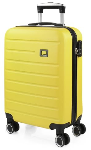 SKPAT - Maletas Grandes De Viaje Rígidas Ligeras con 4 Doble Rueda 360° Maleta Grande 23 Kilos Alta Resistencia Maleta XL Duradera, Amarillo