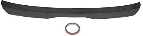Becquet Arrière de Voiture Universel, Aileron Arrière de Toit ABS pour MK1 Mk2 Mk3 MK4 MK5 MK6 MK7 2000 à 2022 (Style Fibre de Carbone)