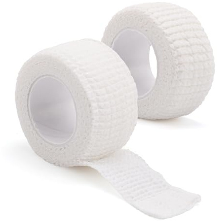 2 Rolls Golf Finger Tape for Protection, 1 Inch x 4.4 Yards All Weather Non-Sticky Sports Tape Waterproof Golfers Hand Wrap for Fingers