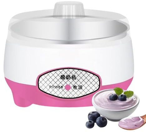 Genérico Máquina para Hacer Yogur - Yogurtera con Control de Temperatura Ajustable,Eléctrica Multiusos de 1.2 litros Bajo Ruido para Leche y Vino de Arroz