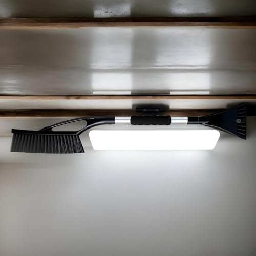 Generisch Rascador de hielo para coche, cepillo de descongelación con doble función para vehículos, herramienta de limpieza para camiones, SUV, parabrisas de mantenimiento