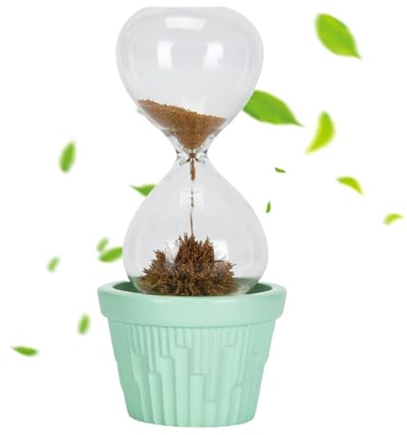 Uoqpty Magnetiskt timglas, sandklocka, estetisk sandlandskap ornament doftoljediffusor för klassrum barn läser meditation matlagning bakning lärare
