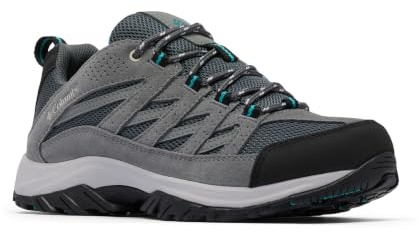 Columbia Womens Crestwood Hiking Shoe, Graphite/Pacific Rim, 7.5 Wide