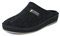 SCHAWOS Herren Filz Hausschuh 6030 mit Fußbett Feste Sohle rutschhemmend (Schwarz, 46 EU, Numeric_46)