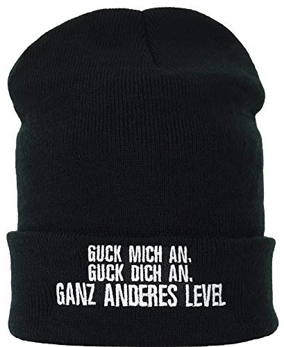 Stickad mössa: Glöm mig – helt annan nivå/rolig streetwear ordspråk/motorcykel tung metall vintermössa/yllemössa/unisex män kvinnor huva/sjömanskeps, arbetsmössa lång beanie mössa