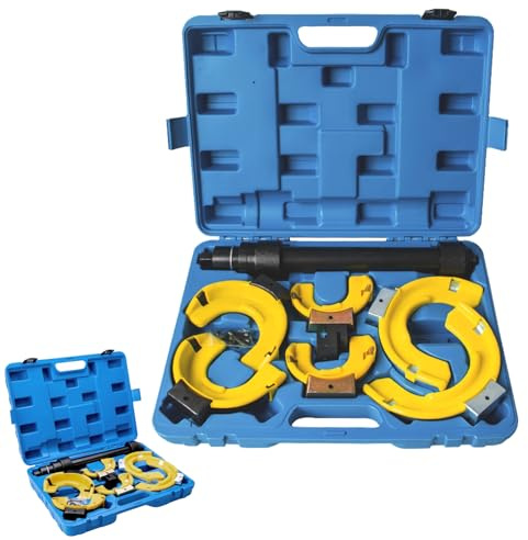 UISEBRT Set di tensionatori a molla, universale, per auto, fino a 1000 kg, sistema di sospensione per tuning, con scatola di plastica blu