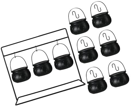 Eficientes cuencos para servir dulces de Halloween con diseño realista de llama, ideales para fiestas temáticas de brujas, decoraciones de Halloween, caldero, cuenco de dulces