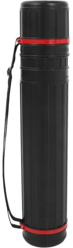 Operitacx Rouleaux extensibles en plastique de 10,5 cm de diamètre - Avec sangle de transport - Tube de rangement pour dessins, plans de construction, œuvres d'art