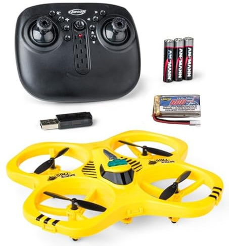 Carson Cyber Drone Space Taxi 2,4 GHz, 100% RTF - 100% flygande, radiostyrd, RC, inklusive batterier och fjärrkontroll, quadcopter för barn, leksak