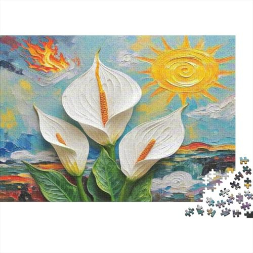 Peace Lily Peace Lily1000 Pcs Recycled Cardboard Jigsaw Puzzles for Adults Educational Game Decompression for Wall Decoration & Gifts Best Gift for Puzzle Lovers on Any Occasion 52x38cm/1000pcs