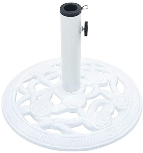 Tidyard Parasollställ paraplyhållare med adapter för paraplystänger med en diameter på 35/38/48 mm, parasollstativ parasoll parasollstativ parasollfot i gjutjärn,