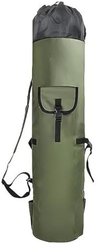 Sarini Borsa per Canna da Pesca Borsa da Trasporto per Attrezzatura da Pesca Portatile all'aperto Borsa per Attrezzi da Pesca con 5 portacanne