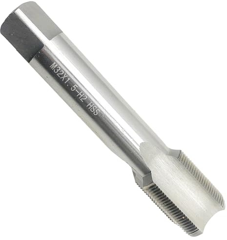 M32 x 1.5 Metric Tap RH Cutting Tool Right Hand M32 x 1.5 Thread Tap Straight Fluted Machine Milling, M32 x 1.5 Tap Threading Milling M32x1.5 Tap Right Hand RH Machine HSS