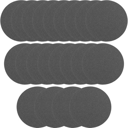 21 stycken slipsvampset, 180–3 000 korn handslipblock, runt flexibelt våt- och torrslippapper, för metall, rostfritt stål, keramik, kakel, trä, plast (125 mm)