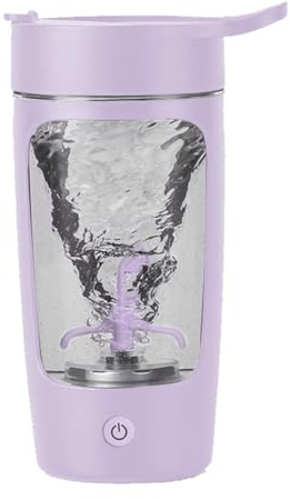 daasigwaa Electric Shaker Bottle, Blender Bottles For Protein Mixes, | Tritan | BPA Free| Portable Mixer Cup, Rechargeable Shake Cups And Meal Replacement Shakes, 22 oz(Purple)