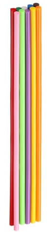 QUARKZMAN 10Pcs Bastoncini Di Colla A Caldo 7mm X 300mm Lunghi EVA Mini Bastoncini Adesivi A Fusione A Caldo Per Pistola A Colla Calda Legno Plastica Vetro Fiori Tessuti Schiuma, Multicolore