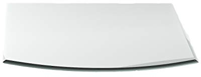 Funkenschutzplatte G5 Segmentbogen ESG 8mm x 1200mm x 1000mm mit 18mm Facette Glasplatte Bodenplatte Kaminplatte Funkenschutz Ofenplatte Kaminglas