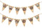 ASVP Shop Alice in Wonderland Bunting Hanging Vintage Look Party Supplies For Mad Hatter Tea Parties