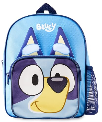 Bluey Backpack for Kids Toddlers Cute Rucksack for Nursery Preschool Bingo Lightweight Daypack for Travel Days Out Sleepovers (Blue 3D)