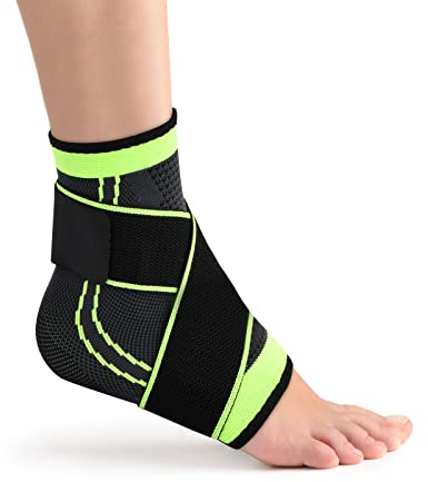 Pinsheng Knöchelbandage Sprunggelenk, Fußbandage Knöchel Sprunggelenkbandage Sport für Verhindern Sie Bänderriss für Männer und Frauen (1)