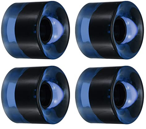 PATIKIL 60mm Longboard Wheels, 4 Pack Skateboard Wheel Street Wheels for Skateboards Cruiser Wheels Replacement 78A, Clear Blue