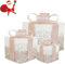 Christmas Lighted Gift Boxes with Bow, Sets of 3 Prelit Artificial Lights Up Boxes Outdoor Tinsel Boxes Christmas Tree Decorations for Indoor Holiday Decors(Champagne)