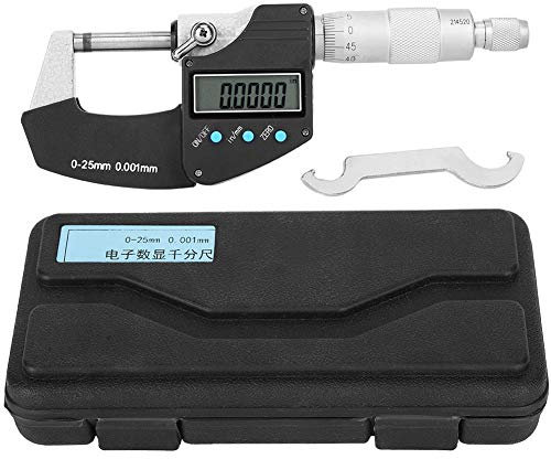 Micrometer, Large Screen Portable Electronic Digital Micrometer Digital Outside Micrometer Measuring Tool Metric Imperial, Outside Micrometers