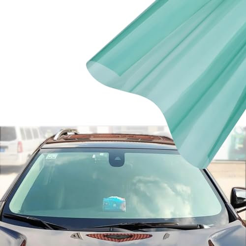 Blueshyhall Auto Tönungsfolie 66% VLT Grün, Solarfolie Auto Fenster Folie, Sichtschutzfolie Autofenster Blendschutz Wärmeschutz Sonnenschutzfolie für Seitenfenster (75 x 300 cm)