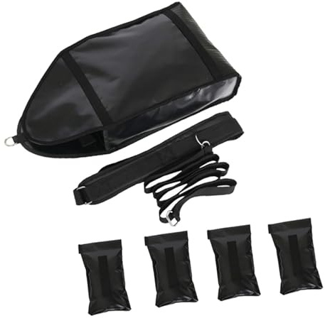 kowaku Equipo de Ejercicio de Entrenamiento de Trineo de Peso Ajustable con 4 Sacos de Arena de Peso