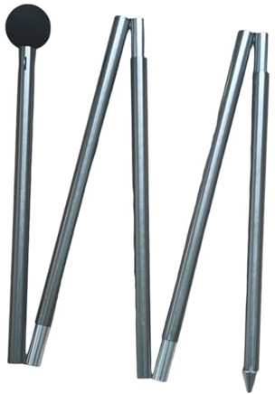 Lljsszr Tarp Pole, Tent Pole Aluminum Alloy,Tent Rod Canopy Rod for Beach Hiking Awning,Outdoor Camping, Gray