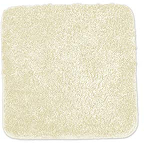 WohnDirect WC Vorleger OHNE WC Ausschnitt Beige - Badematte rutschfest OHNE WC Ausschnitt 45x45 cm - Badteppich Set, waschbar