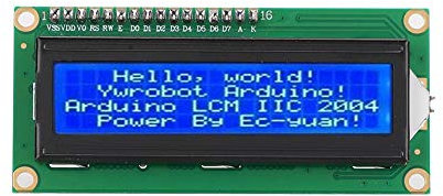 Topiky Carte de Carte de Module LCD, écran LCD Professionnel HW-060A 3.3V Module LCD 1602 avec Carte Adaptateur IIC/I2C/Interface écran Bleu