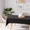 Soleil d'ocre Nappeln, Polyester, Schwarz, 140 x 200 cm