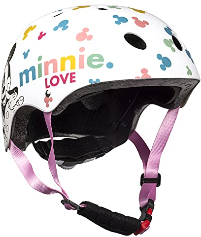 Seven Polska Mädchen Minnie Mouse Skaterhelm, weiß, M