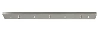 Generation Lighting 7449603-962 Accessory - 36 Inch 3 Port Linear Canopy, Brushed Nickel Finish, Steel Construction, Damp Rated, Multi-Port Canopy Collection, 1-Light