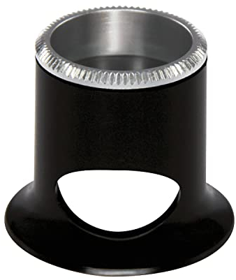 BERGEON 2611-TN-3.5 Uhrmacherlupe, Vergrößerung 2,8X, Schwarz, Bikonvexe Linse Air