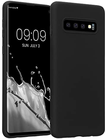 kwmobile Handyhülle für Samsung Galaxy S10 Hülle - TPU Case - Kabelloses Laden - Schutzhülle Cover in Schwarz