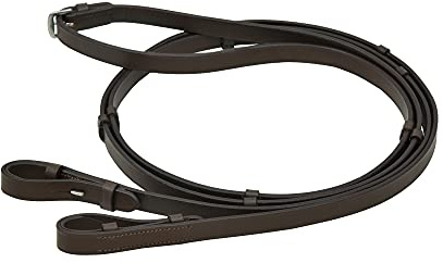 SIE Leather reins with stoppers (Full, Brown)