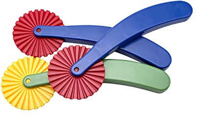 EDUPLAY Lot de 3 roulettes pour pâte à Modeler