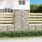 CIADAZ Gabione mit Hochbogen, Gabionen Zaun, Steinkorb Garten, Gabionenkörbe, Gabionen Gitter, Dekorative Zã¤UNE, 100x30x160/180 cm Verzinktes Eisen