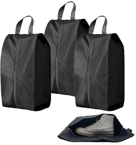 3Sac à Chaussures Voyage,Housses Chaussures Imperméable Portable Anti-Poussière Accessoires de Voyage,Organisez Vos Chaussures