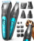 oneisall 4in1 Leise Schermaschine Hund Katze mit LED-Licht, 2025 Tierhaarpflege zum Hundeschermaschine& Pfotentrimmer& Krallenschleifer, 2000mAh Wiederaufladbar Hundehaarschneidemaschine