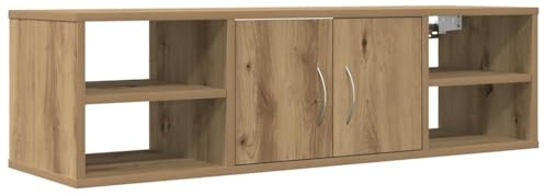 vidaXL Armario de Pared Madera de ingeniería Roble Artisan 101x30x29cm, Armario, Vitrina, Armario de almacenaje con Puerta, Armario de almacenaje